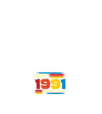 classic, original edition, retro, vintage évszám, születésnapi dátum, 1991 minta sötétkék pólón