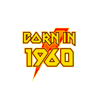 heavy metal born in 1960 minta fehér pólón