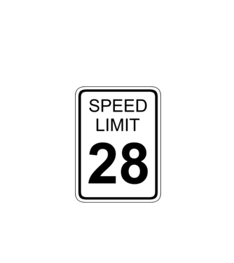 SPEED LIMIT 28 minta fekete pólón