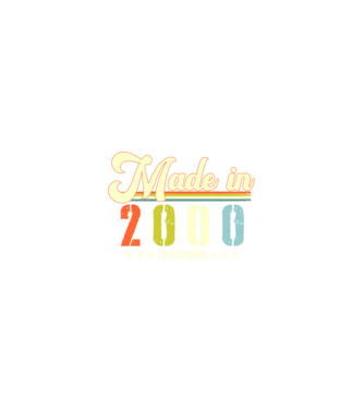 made in 2000, 1st class edition, születésnap, 2000-ben készült minta homokszín pólón