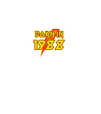 heavy metal born in 1988 minta fekete pólón