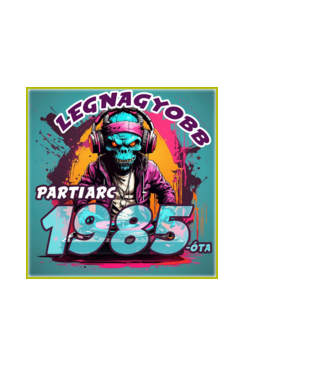 LEGNAGYOBB PARTIARC 1985 ÓTA minta fekete pólón