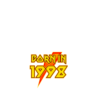 heavy metal born in 1998 minta fehér pólón
