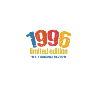 1996 limited edition ,all original parts, születésnapi felirat minta fekete pólón