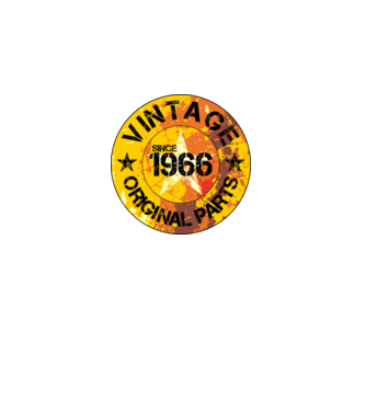 CIRCLE EMBLEM vintage 1966 minta fekete pólón