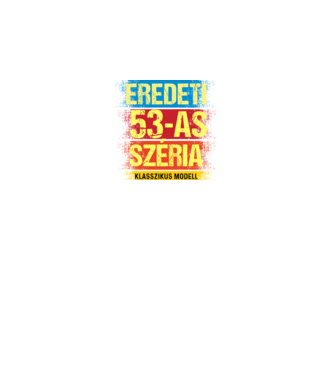 EREDEDI 53-AS SZÉRIA KLASSZKUS MODELL, RETRO SZÜLETÉSNAP minta fekete pólón
