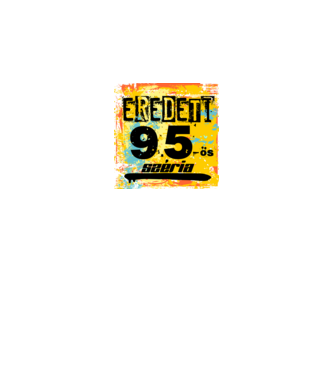 eredeti széria grunge graffiti 95-es, 1995 minta királykék pólón
