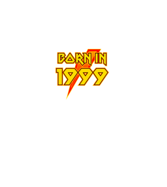 heavy metal born in 1999 minta fekete pólón