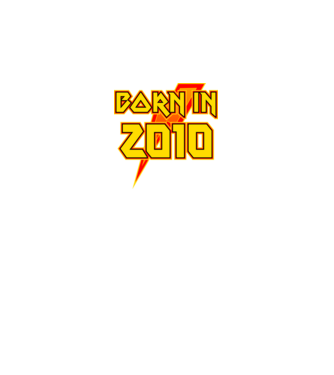 heavy metal born in 2010 minta királykék pólón