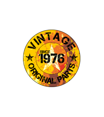 CIRCLE EMBLEM vintage 1976 minta fehér pólón