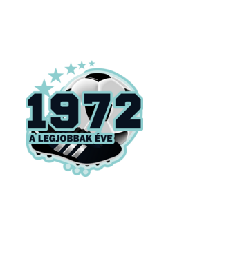 FOCISTÁS SZÜLINAP A LEGJOBBAK ÉVE 1972 minta világoskék pólón