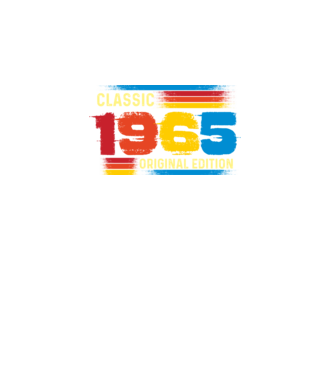 classic, original edition, retro, vintage évszám, születésnapi dátum, 1965 minta fekete pólón