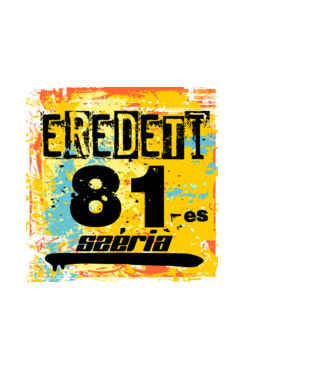 eredeti széria grunge graffiti 81-es. 81 éves minta fekete pólón