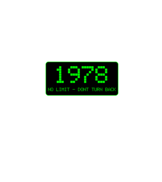 Highway sign, születésnap, szülinap, közlekedési tábla, no limit, 1978 minta fehér pólón