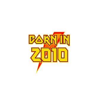 heavy metal born in 2010 minta fekete pólón