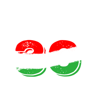 magyar trikolor, piro fehér zöld szám 30 minta fehér pólón