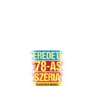 EREDEDI 78-AS SZÉRIA KLASSZKUS MODELL, RETRO SZÜLETÉSNAP minta fehér pólón