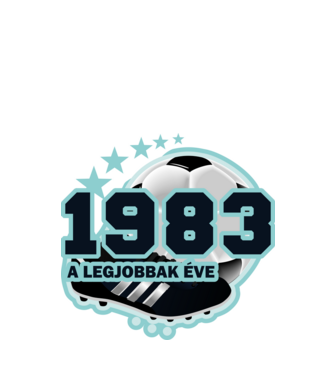 FOCISTÁS SZÜLINAP A LEGJOBBAK ÉVE 1983 minta fehér pólón