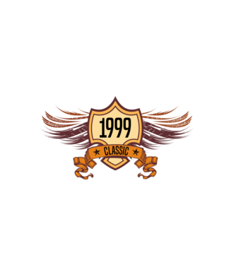 classic szülinapi embléma 1999 minta fehér pólón