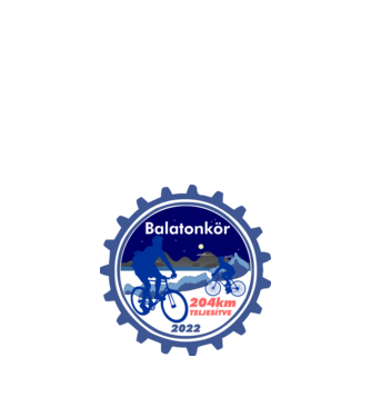 Balatonkör teljesítve minta fehér pólón