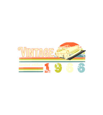 vintage, limited edidtion, retro születésnapi felirat, évszám veterán autóval, 1966 minta fekete pólón