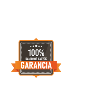 GARANCIA 100% KAMIONOS VAGYOK minta világoskék pólón