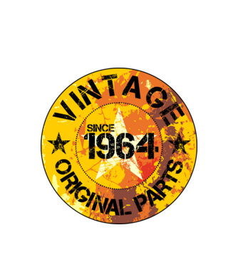 CIRCLE EMBLEM vintage 1964 minta fehér pólón