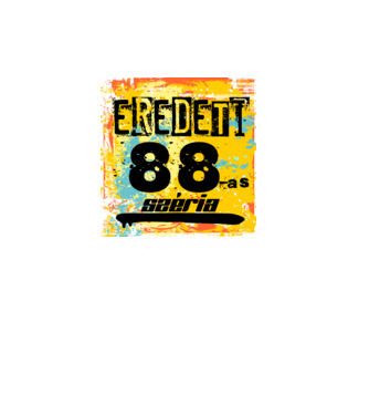 eredeti széria grunge graffiti 88-as, 1988 minta fekete pólón