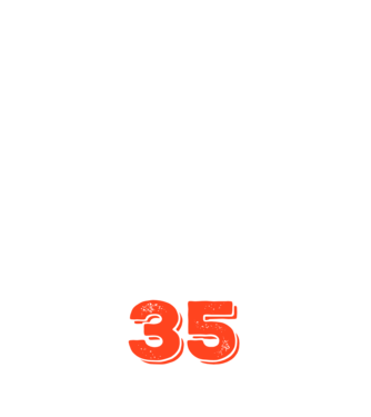 EGY QRVA SZÓT SEM, MÉG SZOKNOM KELL, 35 ÉVES SZÜLETÉSNAPRA minta sötétkék pólón