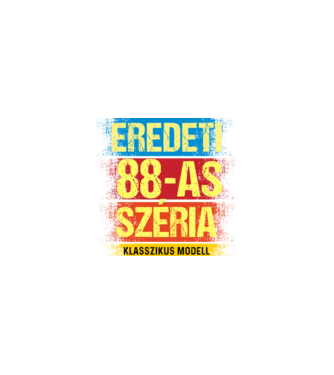 EREDEDI 88-AS SZÉRIA KLASSZKUS MODELL, RETRO SZÜLETÉSNAP minta fekete pólón