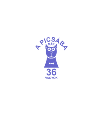 A PICSÁBA már 36 vagyok minta homokszín pólón