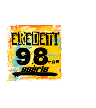 eredeti széria grunge graffiti 98-as, 1998 minta fekete pólón