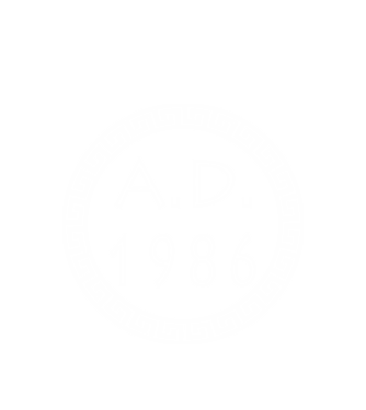 A.D. anno domini 1986 minta fehér pólón