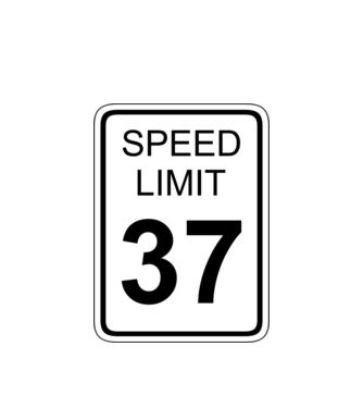 SPEED LIMIT 37 minta fehér pólón