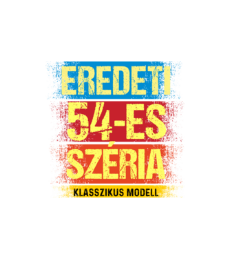 EREDEDI 54-ES SZÉRIA KLASSZKUS MODELL, RETRO SZÜLETÉSNAP minta homokszín pólón