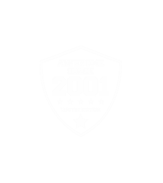 AWESOME2001 minta fehér pólón