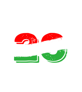 magyar trikolor, piro fehér zöld szám 20 minta fehér pólón