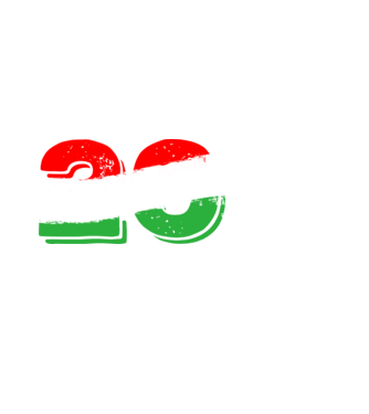 magyar trikolor, piro fehér zöld szám 20 minta fekete pólón