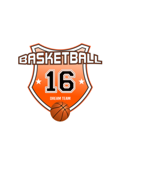 Basketball , kosárlabda mezszám. születésnap szülinapi logó 16 éves minta világoskék pólón