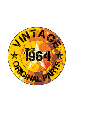 CIRCLE EMBLEM vintage 1964 minta fehér pólón