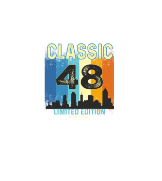 CLASSIC LIMITED EDITION NO DIGITAL PARTS 48 minta fekete pólón