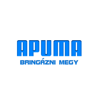 APUMA BRINGÁZNI MEGY minta fekete pólón