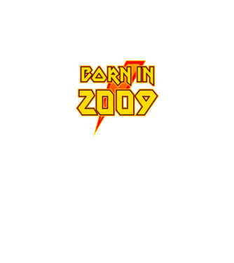 heavy metal born in 2009 minta fekete pólón