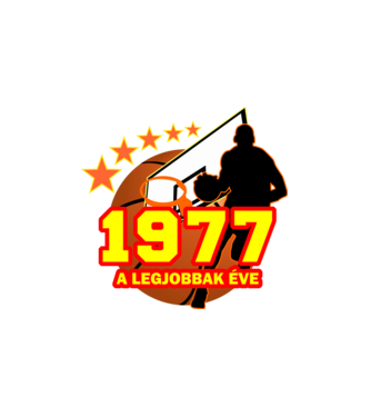 legjobbak éve 1977, kosárlabdás szülinap minta fehér pólón