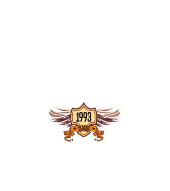 classic szülinapi embléma 1993 minta fehér pólón