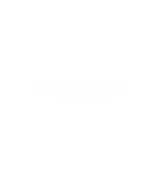 game master minta fehér pólón