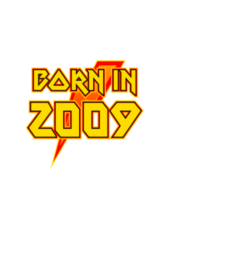 heavy metal born in 2009 minta fekete pólón