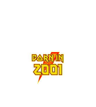heavy metal born in 2001 minta fehér pólón