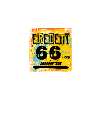 eredeti széria grunge graffiti 66-os. 66 éves minta fekete pólón