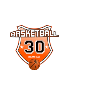 Basketball , kosárlabda mezszám. születésnap szülinapi logó 30 éves minta fekete pólón